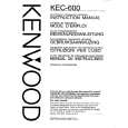 KENWOOD KEC600 Instrukcja Obsługi