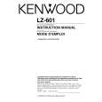 KENWOOD LZ601 Instrukcja Obsługi