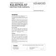 KENWOOD KA87 Instrukcja Obsługi