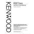 KENWOOD KGC7043 Instrukcja Obsługi