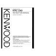 KENWOOD KRC240 Instrukcja Obsługi