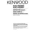 KENWOOD KACPS300T Instrukcja Obsługi