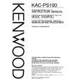 KENWOOD KACPS100 Instrukcja Obsługi