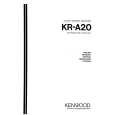 KENWOOD KR-A20 Instrukcja Obsługi