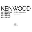 KENWOOD KDC-PS9070R Instrukcja Obsługi