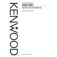 KENWOOD KM-991 Instrukcja Obsługi