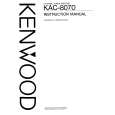 KENWOOD KAC8070 Instrukcja Obsługi