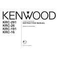 KENWOOD KRC-291 Instrukcja Obsługi