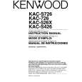 KENWOOD KACS726 Instrukcja Obsługi