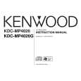 KENWOOD KDC-MP4026 Instrukcja Obsługi