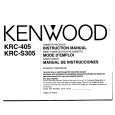 KENWOOD KRC405 Instrukcja Obsługi
