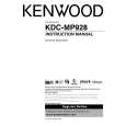 KENWOOD KDCMP928 Instrukcja Obsługi