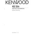 KENWOOD KE205 Instrukcja Obsługi