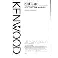 KENWOOD KRC940 Instrukcja Obsługi