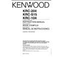 KENWOOD KRC104 Instrukcja Obsługi