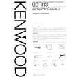 KENWOOD UD413 Instrukcja Obsługi