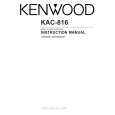 KENWOOD KAC816 Instrukcja Obsługi