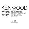 KENWOOD KDC-307 Instrukcja Obsługi