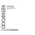 KENWOOD KAV7500 Instrukcja Obsługi