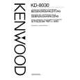 KENWOOD KD-8030 Instrukcja Obsługi