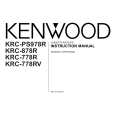 KENWOOD KRC-878R Instrukcja Obsługi