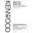 KENWOOD KRC601 Instrukcja Obsługi