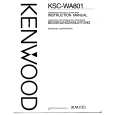 KENWOOD KSCWA801 Instrukcja Obsługi