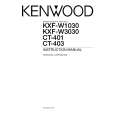 KENWOOD KXF-W1030 Instrukcja Obsługi