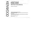 KENWOOD KAC644 Instrukcja Obsługi