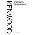 KENWOOD KRV8540 Instrukcja Obsługi
