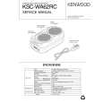 KENWOOD KSCWA62RC Instrukcja Serwisowa