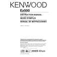 KENWOOD EZ500 Instrukcja Obsługi