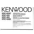 KENWOOD KRC403 Instrukcja Obsługi