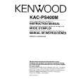 KENWOOD KACPS400M Instrukcja Obsługi