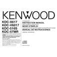 KENWOOD KDCX617 Instrukcja Obsługi