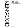 KENWOOD KET-1000 Instrukcja Obsługi