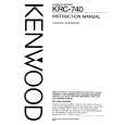 KENWOOD KRC740 Instrukcja Obsługi