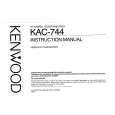 KENWOOD KAC744 Instrukcja Obsługi