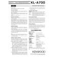 KENWOOD KL-A700 Instrukcja Obsługi