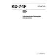KENWOOD KD-74F Instrukcja Obsługi