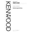 KENWOOD SM-230 Instrukcja Obsługi
