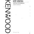 KENWOOD KRV8030 Instrukcja Obsługi