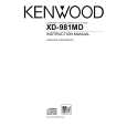 KENWOOD XD981MD Instrukcja Obsługi